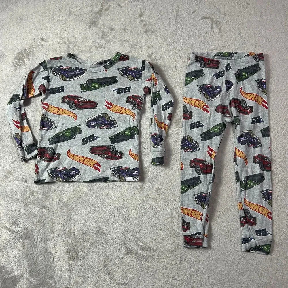 Gap Hot Wheels Organic Cotton Pj Set  4 years old